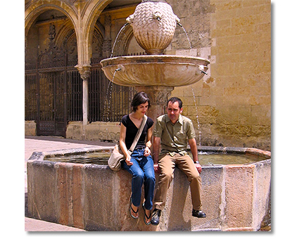 Mar and Isaac in Cordoba, Spain Mar and Isaac in Cordoba, Spain